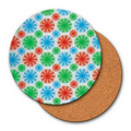 4" Round Coaster w/ 3D Lenticular Animated Spinning Wheels - Multi Color (Blank)